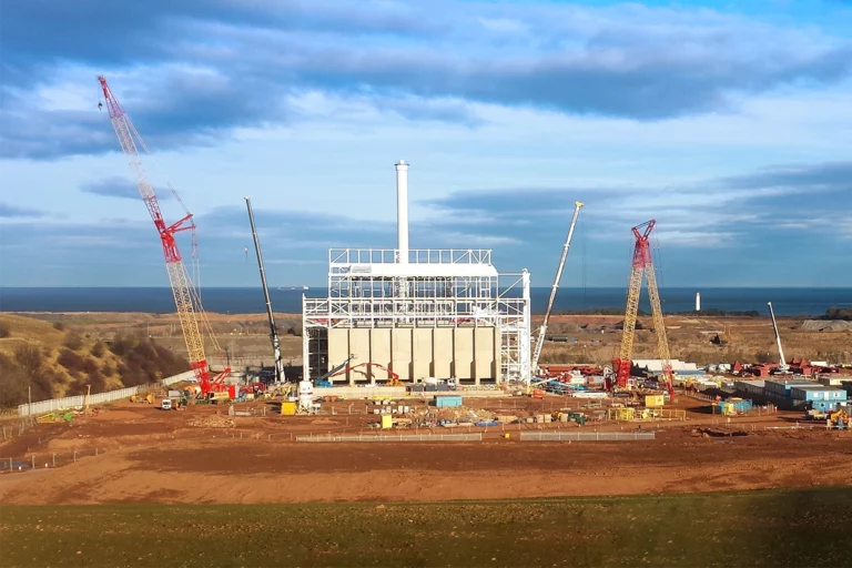 Dunbar, an industrial project in Scotland.