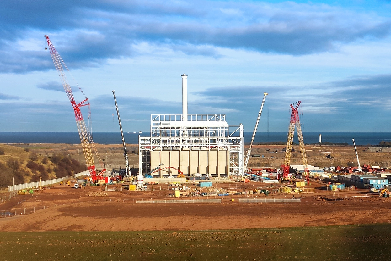 Dunbar, an industrial project in Scotland.