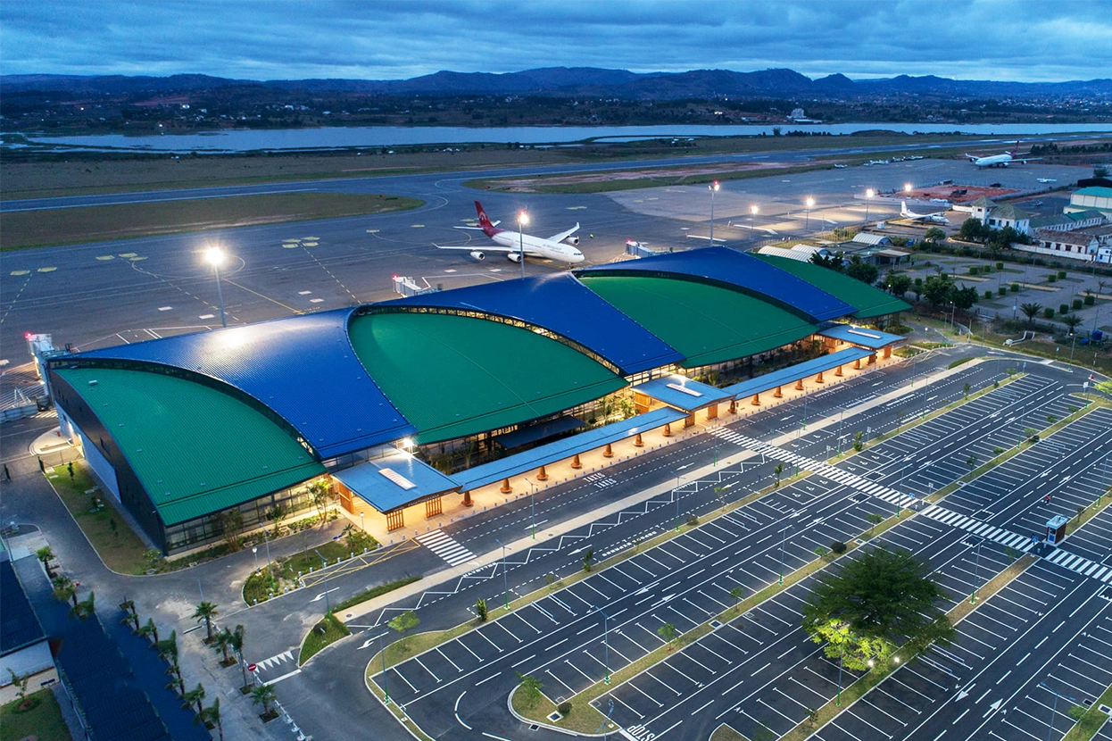 Ivato International Airport in Madagascar.